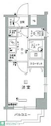 スカイコート後楽園壱番館 1Kの間取図画像