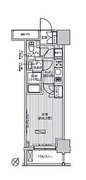 ヒューリックレジデンス駒込 1Kの間取図画像