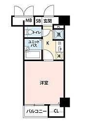 ドルチェ代々木 1Kの間取図画像