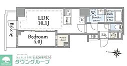 アーベイン 文京・千駄木 1LDKの間取図画像