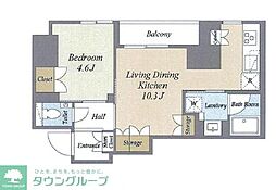 OC RESIDENCE OCHANOMIZU 1LDKの間取図画像