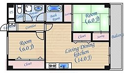 間取図画像 2LDK