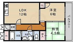 エアロプレーン2 2LDKの間取図画像