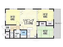 ロイヤルグレイスヴィラ 3LDKの間取図画像