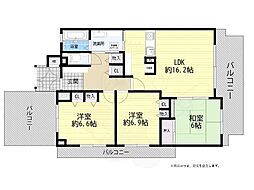 サントピア桃山台 3LDKの間取図画像