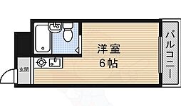 ユニバーサルコート柴原 ワンルームの間取図画像