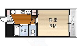 エクセレント箕面 1Kの間取図画像