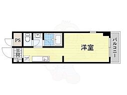 ラピス ワンルームの間取図画像