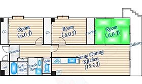 ユタカマンション  ｜ 大阪府吹田市春日３丁目16番1号（賃貸マンション3LDK・4階・78.43㎡） その2