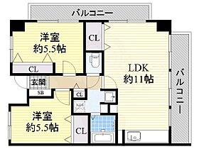 グランベール刀根山  ｜ 大阪府豊中市刀根山元町12番31号（賃貸マンション2LDK・3階・57.90㎡） その2