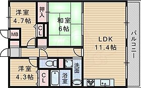 ラヴィアフォーレ千里山  ｜ 大阪府吹田市千里山東４丁目7番8号（賃貸マンション3LDK・5階・62.74㎡） その2