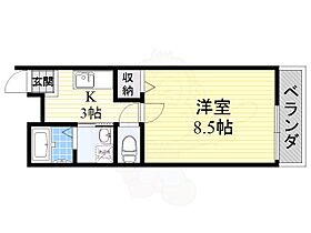 上野坂グランハイツC  ｜ 大阪府豊中市上野坂２丁目1番2号（賃貸アパート1K・3階・26.46㎡） その2