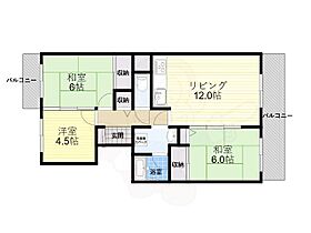 フォルク北千里G棟  ｜ 大阪府箕面市小野原東５丁目（賃貸マンション3LDK・4階・66.34㎡） その2