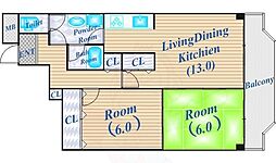 間取図画像 2LDK