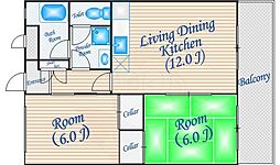 テネメント西田 2階/-