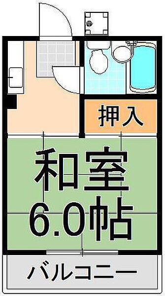 シティハイム梅島II 204｜東京都足立区梅島3丁目(賃貸アパート1R・2階・17.00㎡)の写真 その2