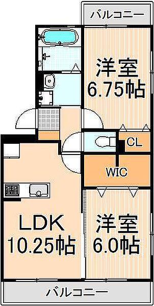 ベルウィル・メゾン 301｜東京都足立区加賀2丁目(賃貸アパート2LDK・3階・53.66㎡)の写真 その2