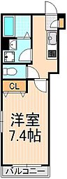 MaisonM&C 1Kの間取図画像