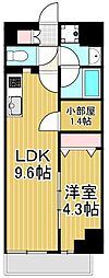 足立区西新井栄町3丁目マンション 1SLDKの間取図画像