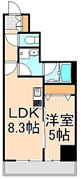 MAINSTAGE千住河原町 1LDKの間取図画像
