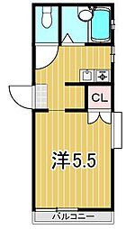 グランシャリオ48 1Kの間取図画像