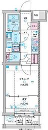 GENOVIA竹ノ塚 1DKの間取図画像