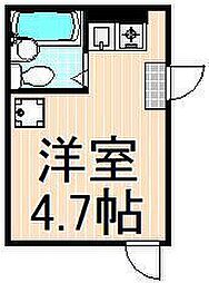 リブ千住 ワンルームの間取図画像