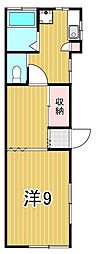 シャトー神明南 1Kの間取図画像