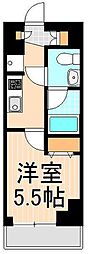 AZEST北千住 1Kの間取図画像