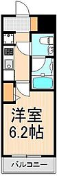 メインステージ北千住5 1Kの間取図画像