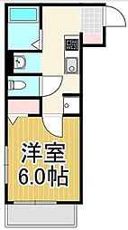 CRESIA松戸 1Kの間取図画像