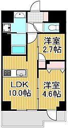 S-RESIDENCE千住大橋broad 2LDKの間取図画像