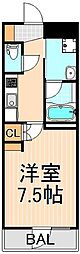 ジュイールパルフェ西新井 1Kの間取図画像