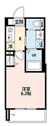robot home 千住大橋 1Kの間取図画像