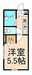 Excel1 1Kの間取図画像