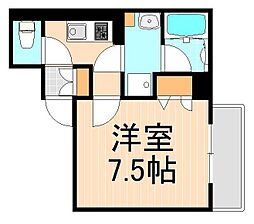 AZEST梅島 1Kの間取図画像