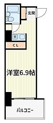 第92新井ビル ワンルームの間取図画像