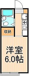 MY・ピュア千住曙町B 1Kの間取図画像