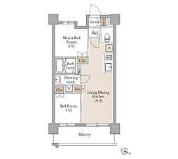 間取図画像 2LDK
