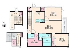 ＣＯＬＯＲＳ　ＷＩＮＧＢ 3階2SLDKの間取り