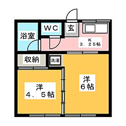 レジェンドあざみ野 2Kの間取図画像