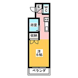 フェニックス鷺沼 ワンルームの間取図画像