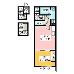 アーバンパーク宮前平WEST 1LDKの間取図画像