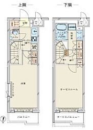 ルーブル川崎鷺沼 1SKの間取図画像