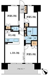BLESS宮崎台 3LDKの間取図画像