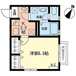コスモステージ 1Kの間取図画像