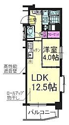 ラ・トピア医大南 1LDKの間取図画像