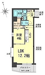 シュトラール医大東 1LDKの間取図画像