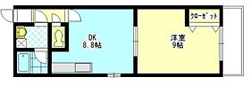 ルネ下中野 106 ｜ 岡山県岡山市南区下中野（賃貸マンション1LDK・1階・41.80㎡） その2