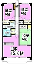 ドルチェ 305 ｜ 岡山県岡山市北区西長瀬（賃貸マンション3LDK・3階・75.78㎡） その2